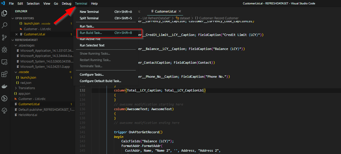 Refreshing RDLC Dataset in Visual Studio - Business Central Deep Dive